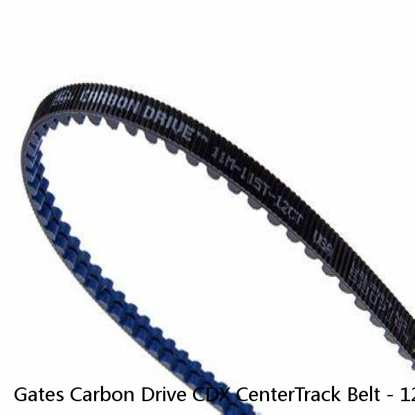 Gates Carbon Drive CDX CenterTrack Belt - 122t, Black